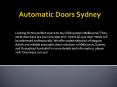 Sliding Doors Melbourne PowerPoint PPT Presentation