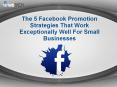 The 5 Facebook Promotion Strategies That Work Exceptionally Well For Small Businesses