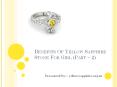 Benefits Of Yellow Sapphire  Stone For Girl (Part – 2) PowerPoint PPT Presentation