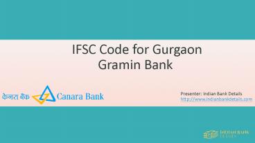 IFSC Code for Gurgaon Gramin Bank