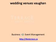 wedding venue vaughan