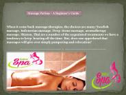 Massage Parlous - A Beginner’s Guide