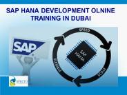 sap hana developement online training in dubai