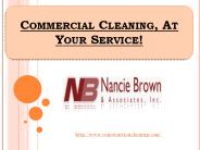 Commercial Cleaning, At Your Service!