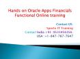 Live one to one training on Oracle Apps Financials | Hand on Experience PowerPoint PPT Presentation