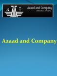 Azaad and Company PowerPoint PPT Presentation