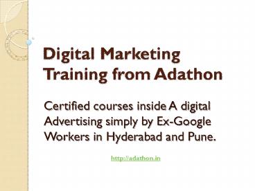 Digital marketing institute Hyderabad