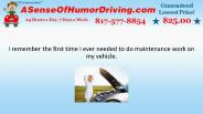 Car Maintenance & Saving Money