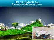 MGT 426 HOMEWORK Real Education/mgt426homework.com
