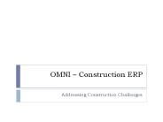 OMNI – Construction ERP
