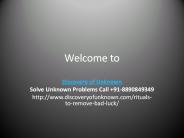 Rituals To Remove Bad Luck