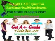BSA 502 CART Quest For Excellence/bsa502cartdotcom