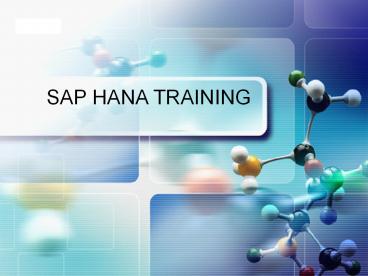 sap hana developement online training in australia