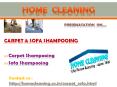 Carpet shampooing and sofa shampooing. PowerPoint PPT Presentation
