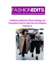FashionEdits - Fashion Industry Networking