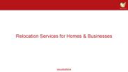 Relocation Services for Homes and Businesses