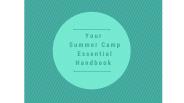 Your Summer Camp Essential Handbook