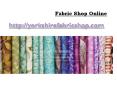 Fabric Shop Online PowerPoint PPT Presentation