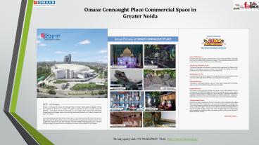 Omaxe Connaught Place Commercial Space in Greater Noida