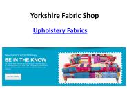 Upholstery Fabrics