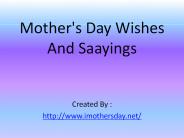 Mothers day wishes 2016