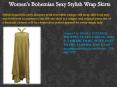 Womens Stylish Printed Wrap Skirt PowerPoint PPT Presentation