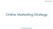 Various Strategies of Online Marketing