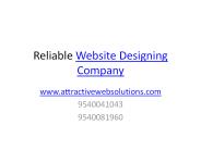 Reliable Website Designing Company
