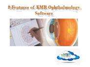 8 Features of EMR Ophthalmology Software