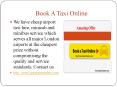 Book a taxi online PowerPoint PPT Presentation
