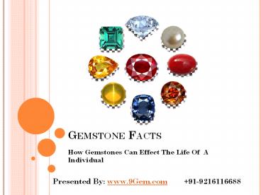 How Gemstones Can Effect