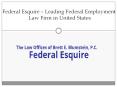 Federal Esquire – Leading Federal Employment  Law Firm in United States PowerPoint PPT Presentation