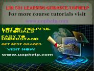 LDR 531 LEARNING GUIDANCE UOPHELP
