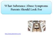What Substance Abuse Symptoms Parents Should Look For