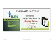 Mobile application development training in Bangalore