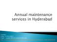 Annual Maintenance Contract Service in Hyderabad | Computer AMC Services in Hyderabad PowerPoint PPT Presentation