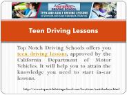 Teen Driving Lessons