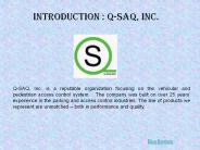 Parking Barrier Systems- Q-SAQ, Inc.