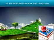 BIS 318 HELPS Real Education/bis318helps.com