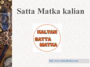Satta Matka kalian