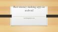 Best money making app on android PowerPoint PPT Presentation