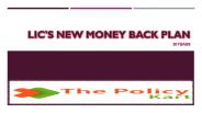 LIC New Money Back Plan