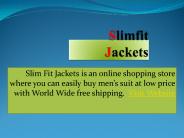 Slimfit Jackets
