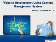 Website Development Using Content Management System