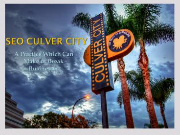 SEO Culver City