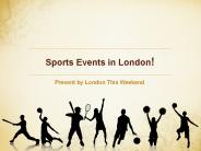 Sports Events In London