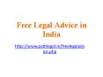 free legal advice India PowerPoint PPT Presentation