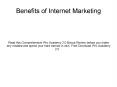 Your Internet Marketing Plan - PowerPoint PPT Presentation