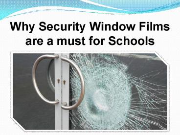Window Security Film