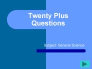 20 question review